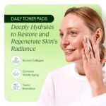 JIYU Toner Pads - Korean Skincare for Dark Spots, Wrinkles & Dull Skin - Hydrating Facial Treatment with Snail Mucin, Niacinamide, Peptides & Centella - 100 Count - Image 4