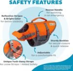 Outward Hound Granby Splash Orange Dog Life Jacket, Small - Image 6