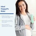 HappyPo The Original Portable Bidet - 300ml Peri Bottle for Moms, Women, and Anyone on The Go - Easy-Bidet 2.0 for Postpartum Care, Travel, Personal Hygiene - Poop Cleaning and Feminine Care (Mint) - Image 3