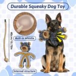 MAXBECK Dog Companion for Heavy Chewers- Indestructible Robust Bear Dog Toy, Resistant Squeaky Dog Toys for Heavy Chewers, Unbreakable Stuffed Plush Dog Toys for Aggressive Chewers (A-Navy) - Image 6