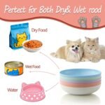 OLULU 10 Pack Cat Bowls, Whisker Friendly Kitten Dishes, Durable Wheat Straw Cat Food Bowls for Indoor Outdoor Cats - Image 5