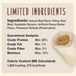 Cadet Stuffed Shin Bone, Long-Lasting Dog Chew Bones for Aggressive Chewers, High Protein Filled Bone Dental Chew for Dogs, Peanut Butter Flavor Filling, 3-4" for Small Dogs, 3 Pack - Image 6