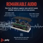 Poly Sync 20 USB-C Personal Portable Smart Speakerphone (Plantronics) – Long Battery Life – Noise/Echo Reduction -Works w/Teams (Certified), Zoom, PC, Mac, Mobile – Amazon Exclusive - Image 4