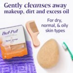 Buf-Puf Gentle Facial Sponge, Dermatologist Developed, Removes Deep Down Dirt & Makeup That Causes Breakouts and Blackheads, Reusable, Exfoliating, 1 Count - Image 3