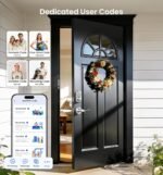 Veise VE012W-B Wi-Fi Fingerprint Smart Lock with Handle Set, Remote App Control, Keyless Entry Front Door Lever, Built-in WiFi No Hub Needed, Backlit Keypad Deadbolt, Auto-Locking, Satin Nickel - Image 7