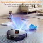 Robot Vacuum and Mop Combo, 90-Day Self-Emptying, 10,000 Pa Suction, with dToF & Laser Navigation & Smart Mapping, Anti-Tangle, 160-Min Runtime, Ideal for Hard Floors, Pet Hair & Carpets - Image 5