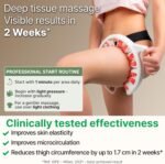 TESMED Cellulite Manual Massager Roller for Thighs and Buttocks | Made in Italy and patented, with converging and diverging roller technology for targeted anti-cellulite massage. - Image 4