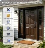 Veise VE027-L WiFi Smart Lock with Handles Set for Front Door, Matte Black | Remote APP Control, Fingerprint Voice & Fob Unlock, Touchscreen Keyless Entry Door Lock with Lever, No Hub Need, Auto Lock - Image 11