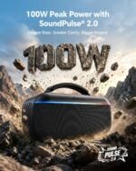 dbsono Portable Bluetooth Speaker Wireless: 100W Peak SoundPulse 2.0, Bass Boost, Waterproof Party Speakers, Multi-Speaker Pairing, TWS Stereo for Outdoor/Indoor, Bluetooth 6.0, USB-C Audio, Black - Image 3