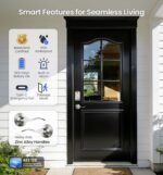 Veise VE017-L Fingerprint Smart Lock with Lever Handles, App Control, Keyless Entry Front Door Lock Set, Electronic Digital Keypad Deadbolt, Remote Grant, Emergency Power Port, Auto Lock, Satin Nickel - Image 6