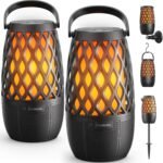Outdoor Speakers with Ligths Gifts for Men Multi-Sync up to 100 Speakers | IPX5 Waterproof, HD Stereo Sound, Auto-Pairing, House Warming Gifts, Lanterns for Camp|Patio|Pool|Yard, Cool Stuff - Image 2