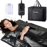 Infrared Sauna Blanket for Home, Infrared Deep Heating for Detox & Pain Relief, Portable Full Body Heat Therapy Wrap with Timer and Temp Control, 85-158°F, Machine Washable, Relaxation Gifts for Women - Image 2