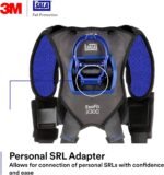 3M DBI-SALA ExoFit X300 Comfort Tower Climbing Positioning Suspension Safety Harness, Telecommunications Fall Protection,Back,Front,Hip D-Rings,Auto-Locking Quick Connect Leg,Chest Buckles, 1113191, M - Image 8