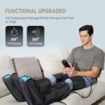 FIT KING Leg Compression Massager with Heat for Circulation and Pain Relief | FSA-HSA, Full Leg & Foot Massage for Swelling Edema RLS, Pressure Sensor, LCD Display, 3 Modes & Levels,Gift for Dad Mom Wife - Image 3