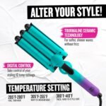 Bed Head Wave Affair Jumbo 3 Barrel Hair Waver | Quick Styling, Serious Hold, & Less Heat Damage | Heat Protectant Glove Included for Easy, Custom Styling - Image 5