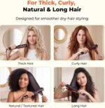 HITTIONA 1.75” Wide Ceramic Hair Straightener for Long Hair, Fast Styling | Infrared Ionic Flat Iron With Sonic Vibration Anti-Frizz Styling, 5s Fast Heat-Up For Leave Silky Smooth Look - Image 7