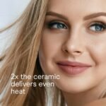 Conair Hair Straightener, Double Ceramic, 1" Extra-Long Plates | Double ceramic hair straightener for all hair types with 5 heat settings to 410°F, 30-second heat up & a claw clip - Image 6