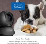 Tapo 2K Pan Tilt Security Camera for Baby Monitor, Dog Camera,C211(2-Pack) | Motion Detection, 2-Way Audio Siren, Night Vision, Cloud &SD Card Storage, Works with Alexa & Google Home, Black - Image 8