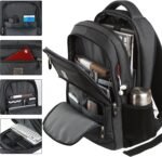 Volher Laptop Backpack,Business Travel Anti Theft Slim Durable Laptops Backpack,Water Resistant College Computer Bag for Women & Men Fits 15.6 Inch Laptop and Notebook - Black - Image 3