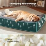 FURTIME XL Orthopedic Dog Beds Large Sized Dog, Extra Thick Supportive Comfort Pet Sofa, Ergonomic Slant Dog Couch Bed with Removable Washable Cover, Ultra Soft Surface & Non-Slip Bottom, Grey, 42" - Image 4