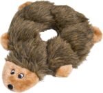 ZippyPaws Loopy - No Stuffing Dog Toys to Keep Them Busy, for Small, Medium, & Large Dogs, Squeaky Pet Toy for Boredom, Unstuffed Chew Toy, Soft Plush Puppy Products, Hedgehog - 10" - Image 2