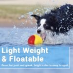 LECHONG 3.5in Squeaky Dog Balls Toys for Training, Dog Toys to Keep Them Busy, High Bouncy Balls for Interactive Playing, Great for Puppy Pet Teething and Chew 4Pcs - Image 6