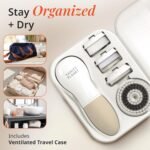Vanity Planet Raedia Facial Cleansing Brush - Electric Facial Cleansing Brush with 4 Exfoliating Brush Heads - Waterproof, Handheld, Lightweight for Face Scrubber and Exfoliating Face - Warm Grey - Image 7