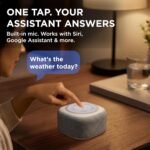 Gemini Home Speaker with AI Voice Assistant Access & Built-in Mic, Bluetooth White Noise Machine for Bedroom, 16 Sleep Sounds, 8 RGB Night Light Modes, LED Clock Display (BRS-180) | White noise machine for bedroom - 16 sleep sounds, 8 RGB night light modes - rich audio sound - white - Image 4