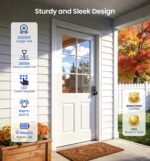 Veise VE018 Smart Knob Handle Lock - Fingerprint, App Control, Keyless Entry for Front Door and Bedroom, Electronic Digital Keypad, Auto Lock, Remote Access Sharing, Easy Installation, Matte Black - Image 6