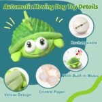 GUKCO Interactive Moving Dog Toys – Plush Chew Toy with Bouncing Ball, Music & Recording | Rechargeable Self-Play Toys for Small, Medium & Large Dogs to Keep Them Engaged (Turtle) - Image 5