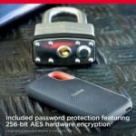 SANDISK 2TB Extreme Portable SSD (Old Model) - Up to 1050MB/s, USB-C, USB 3.2 Gen 2, IP65 Water and Dust Resistance, Updated Firmware - External Solid State Drive - SDSSDE61-2T00-G25 | 1050MB/s NVMe SSD with IP55 rating and 256-bit AES encryption for photography, travel and video capture - Image 7