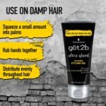 got2b Ultra Glued Invincible Styling Gel Set, 6 Fl Oz (2-Tube) + 1.25 Fl Oz Travel Size, Hair Gel for Men and Women with Extra Strong Hold, Non-Sticky, No-Flake Formula for Vertical Styles - Image 5