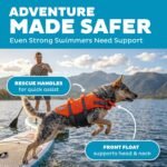Outward Hound Granby Splash Orange Dog Life Jacket, Medium - Image 3