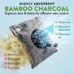 Charcoal Odor Absorber for Strong Odor (6 Pack, 100g each), Bamboo Charcoal Air Purifying Bag, Basement Musty Odor Eliminator Deodorizer, Activated Charcoal Odor Absorber for Closet, Shoe, Car - Image 5