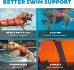 Outward Hound Granby Splash Orange Dog Life Jacket, Large - Image 5