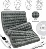 GENIANI Back Pain & Relaxation Gifts for Women – Electric Heating Pad for Back, Neck & Shoulders, Soft Microplush Electric Throw Heating Pad for Period Comfort, Fast Heating, Auto Shut Off, 12"x24" - Image 5