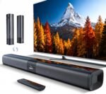 Saiyin 24" Sound Bar, Center-Channel Surround Soundbar System for Smart TV | Detachable Design, Supports TV-ARC/Optical, AUX/Bluetooth 5.3 Input, Compatible with Fire TV Remote, Wall-mountable - Image 2