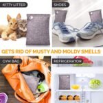Activated Charcoal Odor Absorber for Strong Odors in Car, Closet, Shoe, Basement. 10 Activated Charcoal Bags Odor Absorbers for Home. Bamboo Charcoals Air Purifying Bag Charcoals Deodorizer Eliminator - Image 7