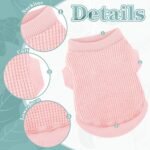 Cozy Lightweight Dog Sweaters Shirt for Small Puppies: Stretchable Beige Tank Top Attire, Perfect for Chihuahuas and Yorkies - Enhancing Comfort and Playfulness on Chilly Days - Medium - Image 7