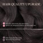 GOO GOO Clip in Hair Extensions Real Human Hair, Remy Human Hair Extensions Clip ins for Women, Natural Human Hair, 20inch 120g 7Pcs, 2 Dark Brown - Image 5