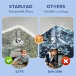 STARLEAD 28"x36" LED Bathroom Mirror with Bluetooth Speaker, 3 Color Temperature, Stepless Dimming, Anti-Fog, Touch Control, Wall-Mounted Vanity Mirror, Vertical or Horizontal - Image 3