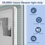 STARLEAD 28"x36" LED Bathroom Mirror with Bluetooth Speaker, 3 Color Temperature, Stepless Dimming, Anti-Fog, Touch Control, Wall-Mounted Vanity Mirror, Vertical or Horizontal - Image 6