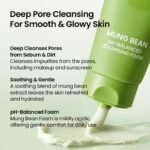 beplain Mung Bean pH-Balanced Cleansing Foam for Sensitive Skin, 2.7 fl oz - Image 4
