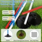 Neoaider 6 FT Pole Bending Poles for Horses, 10 Pack Agility Poles | 3-Color High Visibility, Heavy-duty Rubber Bases, Waterproof Carry Bag, Ideal for Equestrian, Soccer, Football, Pet Training - Image 4