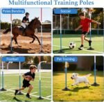 Neoaider 6 FT Pole Bending Poles for Horses, 10 Pack Agility Poles | 3-Color High Visibility, Heavy-duty Rubber Bases, Waterproof Carry Bag, Ideal for Equestrian, Soccer, Football, Pet Training - Image 9