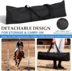 Neoaider 6 FT Pole Bending Poles for Horses, 10 Pack Agility Poles | 3-Color High Visibility, Heavy-duty Rubber Bases, Waterproof Carry Bag, Ideal for Equestrian, Soccer, Football, Pet Training - Image 8