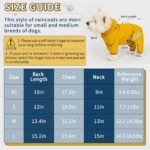 Dog Raincoat, Waterproof Dog Rain Jacket with Hood, Rain Coat with Leash Hole, Reflective Strap for Small Medium Dogs, Outdoor Adventures/Walking Lightweight Puppy (Blue,M) - Image 4
