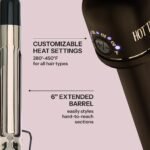 Hot Tools 24K Gold Professional 1.25" Extended Barrel Curling Iron | Fast, Even Heat, Soft Curls, Faster Styling, Less Damage & Long-Lasting Results - Image 5