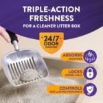 ARM & HAMMER Slide Platinum Easy Clean-Up Clumping Cat Litter, 37 Lbs | 24/7 Odor Control, Triple-Action Freshness, Non-Stick, Low Tracking, Multi-Cat Formula, Scented - Image 3