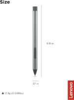 Lenovo Digital Pen 2 (Laptop) - Ultra-Tactile Response - 4,096 Levels of Pressure - Natural Feel Elastometer Pen Tip - Extended Battery Life - Silver, Grey - Image 8